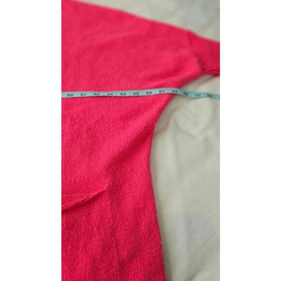 Shein Hot Pink Open-Front Oversized Cardigan Size Large - Picture 7 of 7